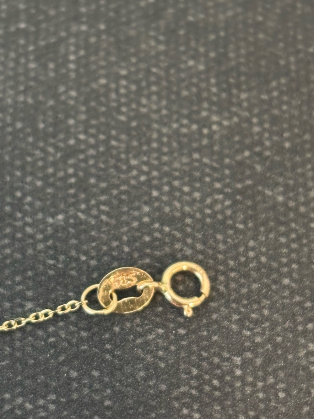 Real Diamond Station Necklace (14k solid gold) - Picture 7 of 7
